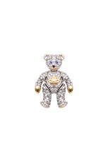 Vivienne Westwood LITTLE PAVE TEDDY CLUTCH PIN | SILVER/SAPPHIRE